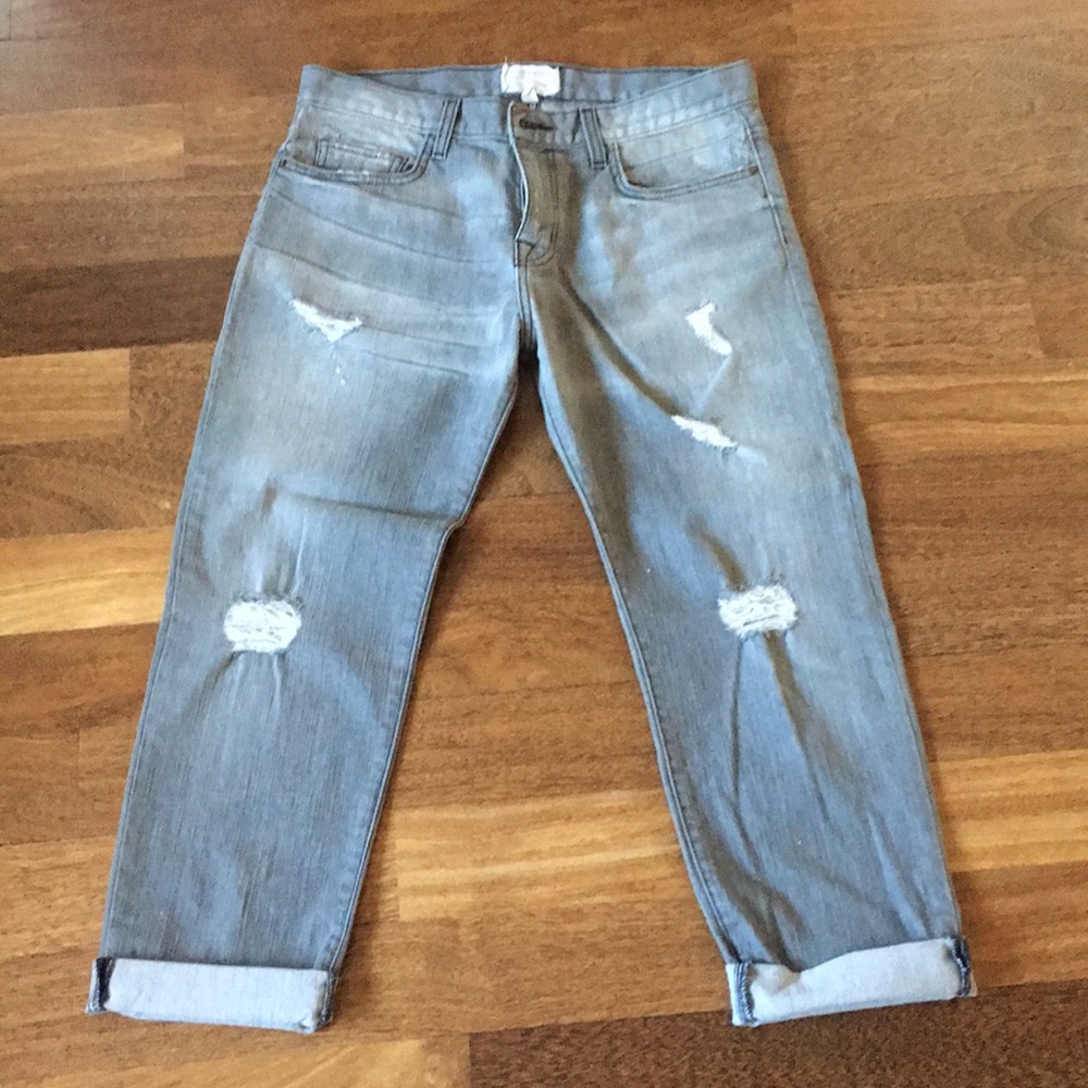 NEW Current Elliott The boyfriend grey destroy 26